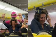 Vídeo noiva é criticada após transformar voo em despedida de solteira Vídeo noiva é criticada após transformar voo em despedida de solteira
