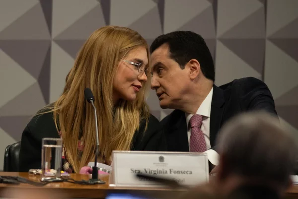 A influenciadora Virginia Fonseca comparece nesta terça-feira (13) na Comissão Parlamentar de Inquérito (CPI) do Senado, que apura supostas irregularidades em casas de apostas pela internet - Metrópoles