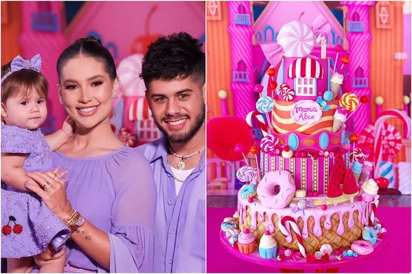 Maria Alice, Virginia e Zé Felipe