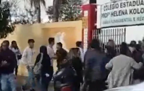 Aluno grava tiros e ameaça de atirador no PR: “Sei que tem gente aí”