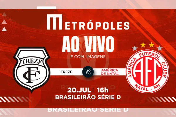 Arte colorida de Treze e América-RN, pela Série D - Metrópoles