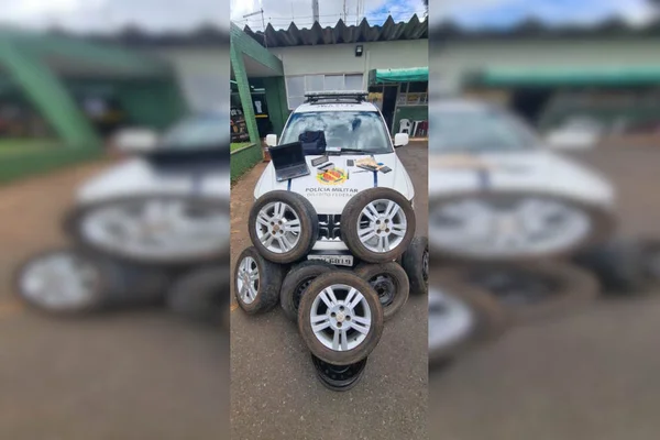 rodas recuperadas pela polícia