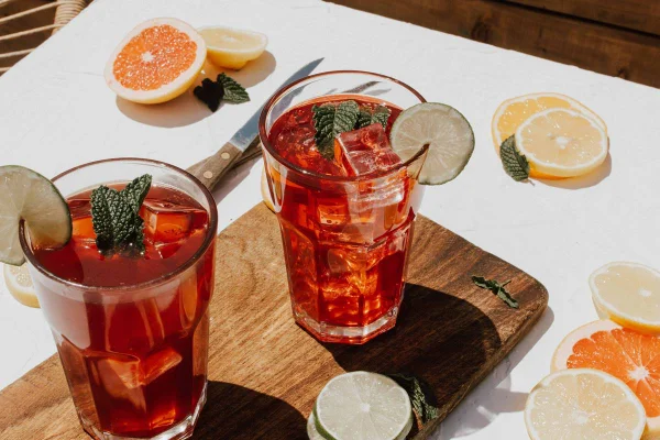 Foto colorida de Kombucha