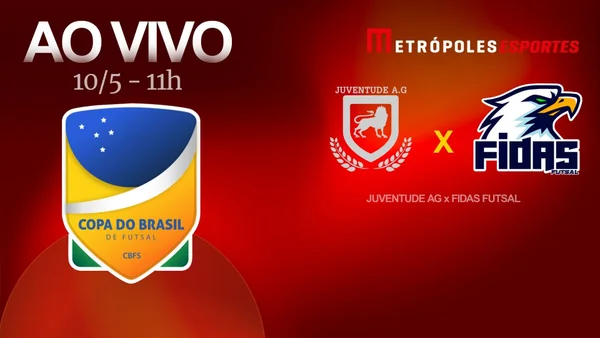 Copa do Brasil de Futsal: assista Juventude AG x Fidas Futsal ao vivo