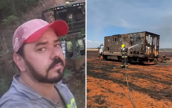 imagem colorida mecanico morre incendio