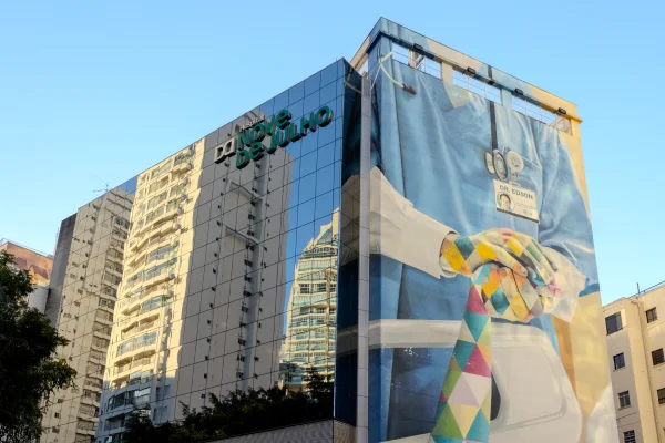 fachada do Hospital Nove de Julho metropoles