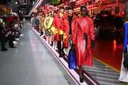 Desfile da coleção mista da Ferrari, realizada na fábrica da marca, em 2021