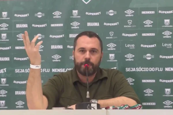 Imagem colorida de Mário Bittencourt, presidente do Fluminense