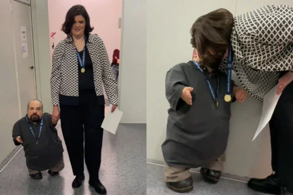 Foto colorida de uma mulher e um homem - Metrópoles