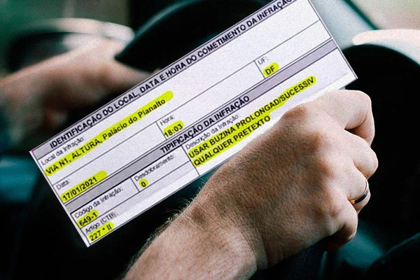 Motorista é multada por “uso prolongado de buzina” durante protesto em Brasília