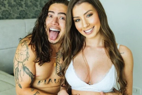 Foto colorida de Whindersson Nunes e Maria Lina - Metrópoles