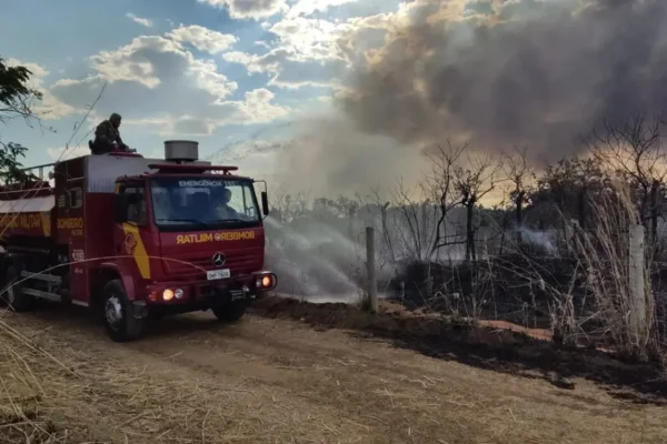 Imagem colorida, Incêndio atinge parque onde ficam rejeitos do Césio-137 em Goiás - Metrópoles