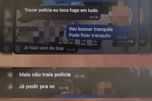 “Toco fogo”: homem agride mulher e a ameaça após a polícia ser chamada