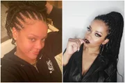 A semelhança entre as duas é impressionante! Rihanna é a da direita e Priscila da esquerda A semelhança entre as duas é impressionante! Rihanna é a da direita e Priscila da esquerda