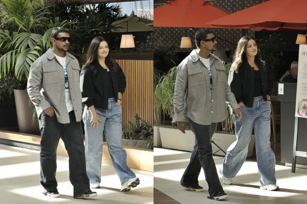 Sophie Charlotte e Xamã em shopping