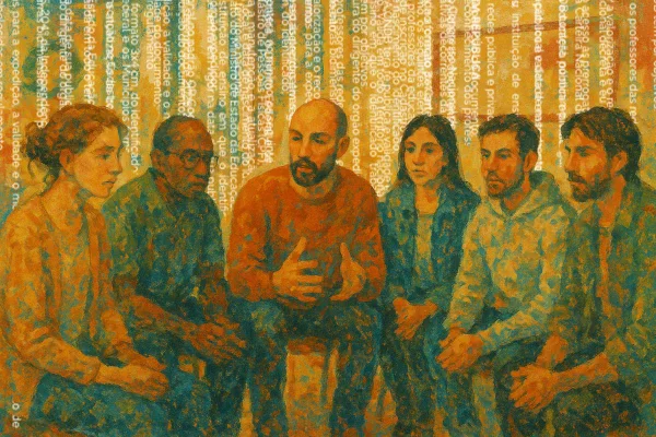 Arte com grupo de conversa