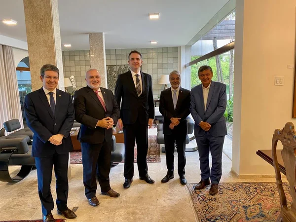 Rodrigo Pacheco e senadores petistas