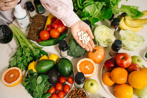 foto colorida suplementos alimentares