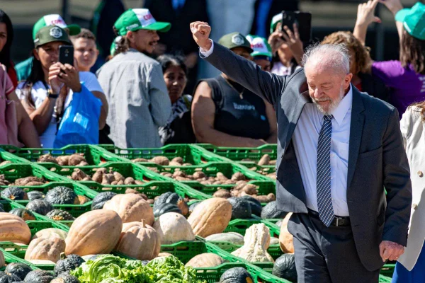 Imagem colorida do presidente Luiz Inácio Lula da Silva (PT) durante lançamento da versão do Plano Safra 2024/2025 voltada para a agricultura familiar - Metrópoles