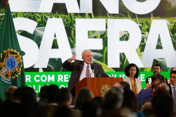O presidente Luiz Inácio Lula da Silva (PT) no lançamento do Plano Safra 2024/2025- Metrópoles