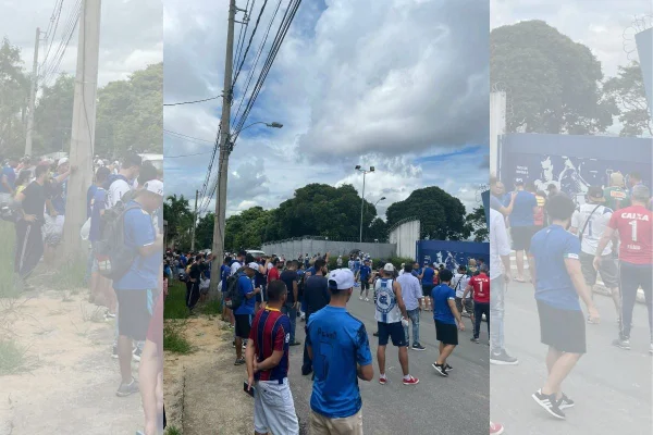 Torcida do Cruzeiro protesta contra saída de Fábio