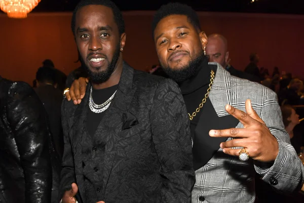 Foto colorida de Usher e Diddy - Metrópoles