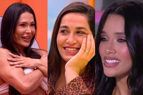 Montagem com fotos de Gracyanne Barbosa, Daniele Hypólito e Eva - Metrópoles