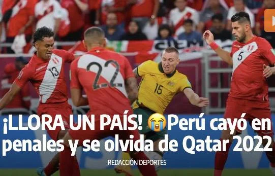 Torcedor peruano revolta o país por ter apostado na Austrália