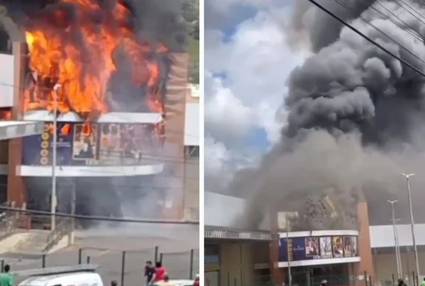 Incêndio atinge shopping