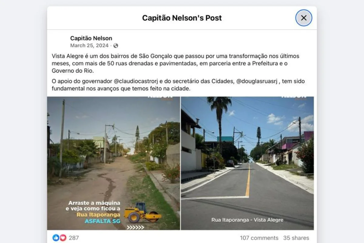 RJ investiu R$ 34 milhões em bairro onde Douglas Ruas comprou terrenos - imagem 1 RJ investiu R$ 34 milhões em bairro onde Douglas Ruas comprou terrenos - imagem 1