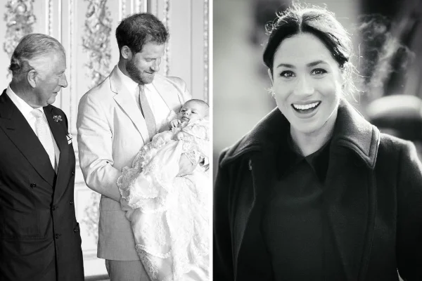 Príncipe Charles, Harry, Archie e Meghan Markle