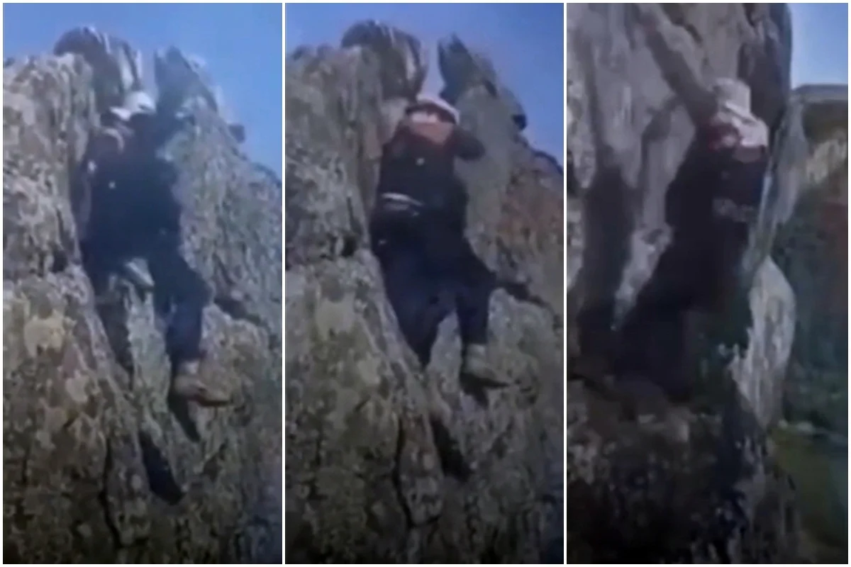 Rio: imagens mostram trilheiro caindo para a morte na Pedra do Macaco