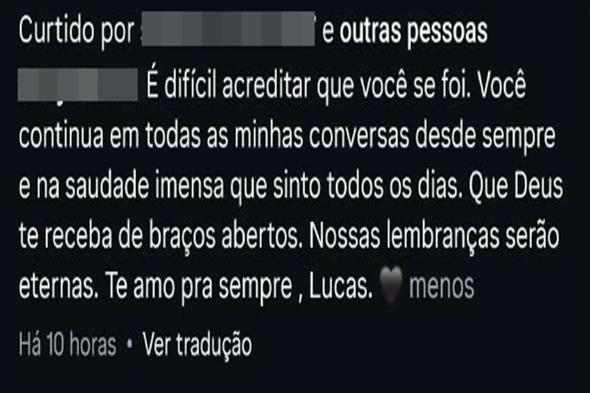 “Pura luz”: familiares lamentam morte de filho de liderança do PT-DF - imagem 3 “Pura luz”: familiares lamentam morte de filho de liderança do PT-DF - imagem 3