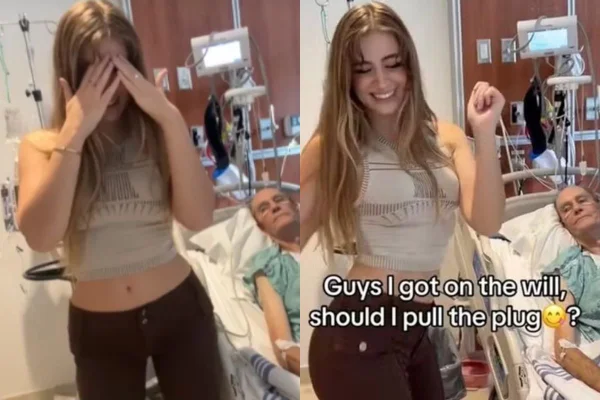 Foto colorida de uma jovem dançando ao lado de um homem - Metrópoles