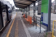 Um homem de 27 anos foi preso após depredar três ônibus e pontos de ônibus em São Bernardo do Campo