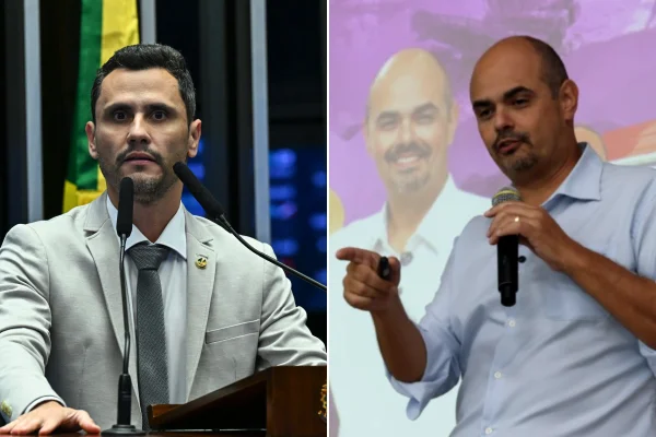 Senador Cleitinho Azevedo e o governador Mateus Simões