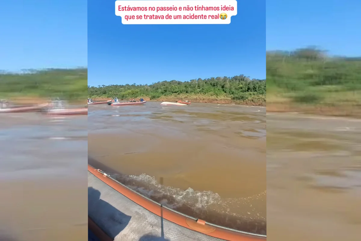 Vídeo mostra momentos após barco virar e deixar turista holandês morto Vídeo mostra momentos após barco virar e deixar turista holandês morto