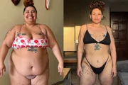 Antes e depois de Aila Menezes Antes e depois de Aila Menezes