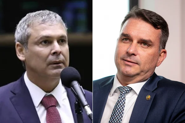 Lindbergh e Flávio Bolsonaro