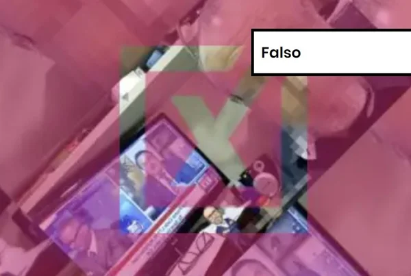 Imagem colorida de postagem falsa sobre as eleições brasileiras