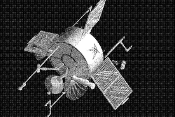 Imagem em preto e branco do satélite USA 32 - Metrópoles