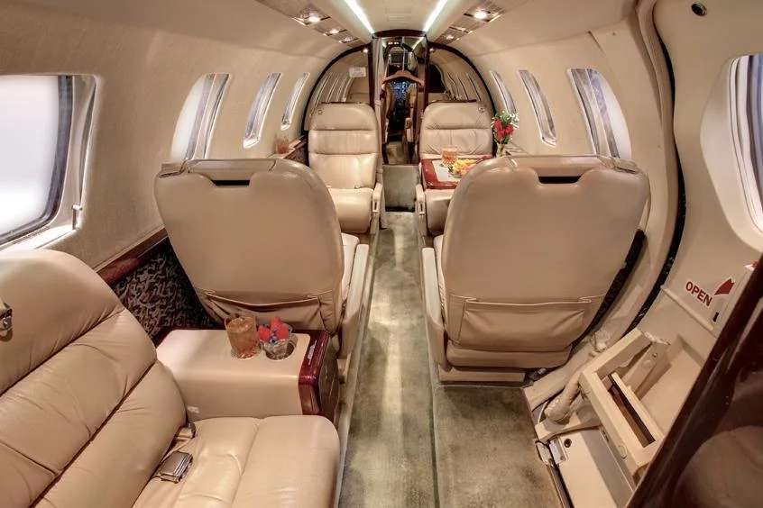 Interior do Cessna CJ1 Interior do Cessna CJ1