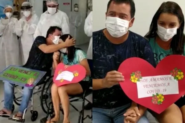 Casal se recupera da Covid-19 e recebe alta do hospital no mesmo dia na PB