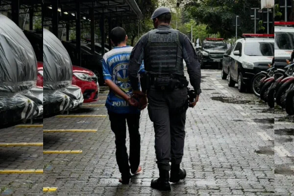 PM e preso - Metrópoles