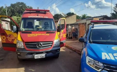 Local onde homem foi morto a facadas por diarista, em Jataí, Goiás