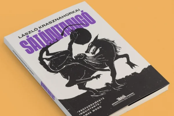 Imagem colorida de capa de livro roxa