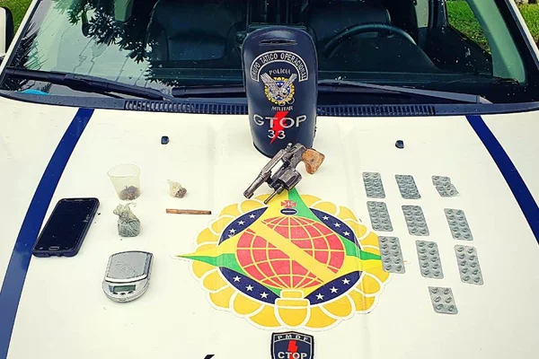 PMDF prende homem por porte de arma e tráfico de drogas na Fercal