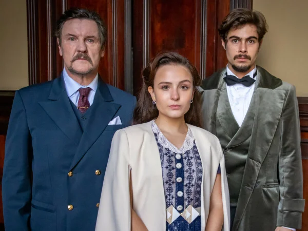 Matias, Elisa e Davi em Além da Ilusão