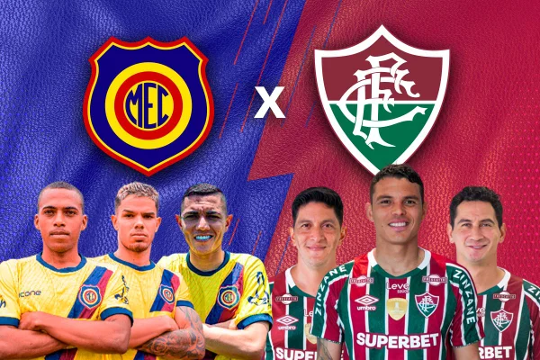 Imagem colorida da arte do Metrópoles para o jogo entre Madureira e Fluminense - Metrópoles