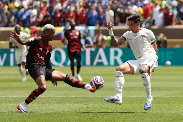 Imagem colorida do jogador Wesley, do Flamengo